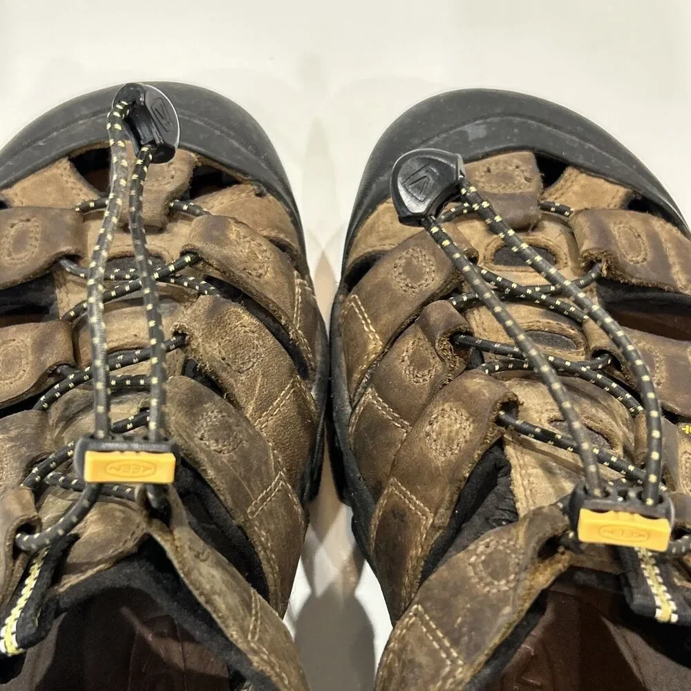 Keen Newport Waterproof Sandals Shoes Mens Size 13 US 47 EU Brown Leather Hiking